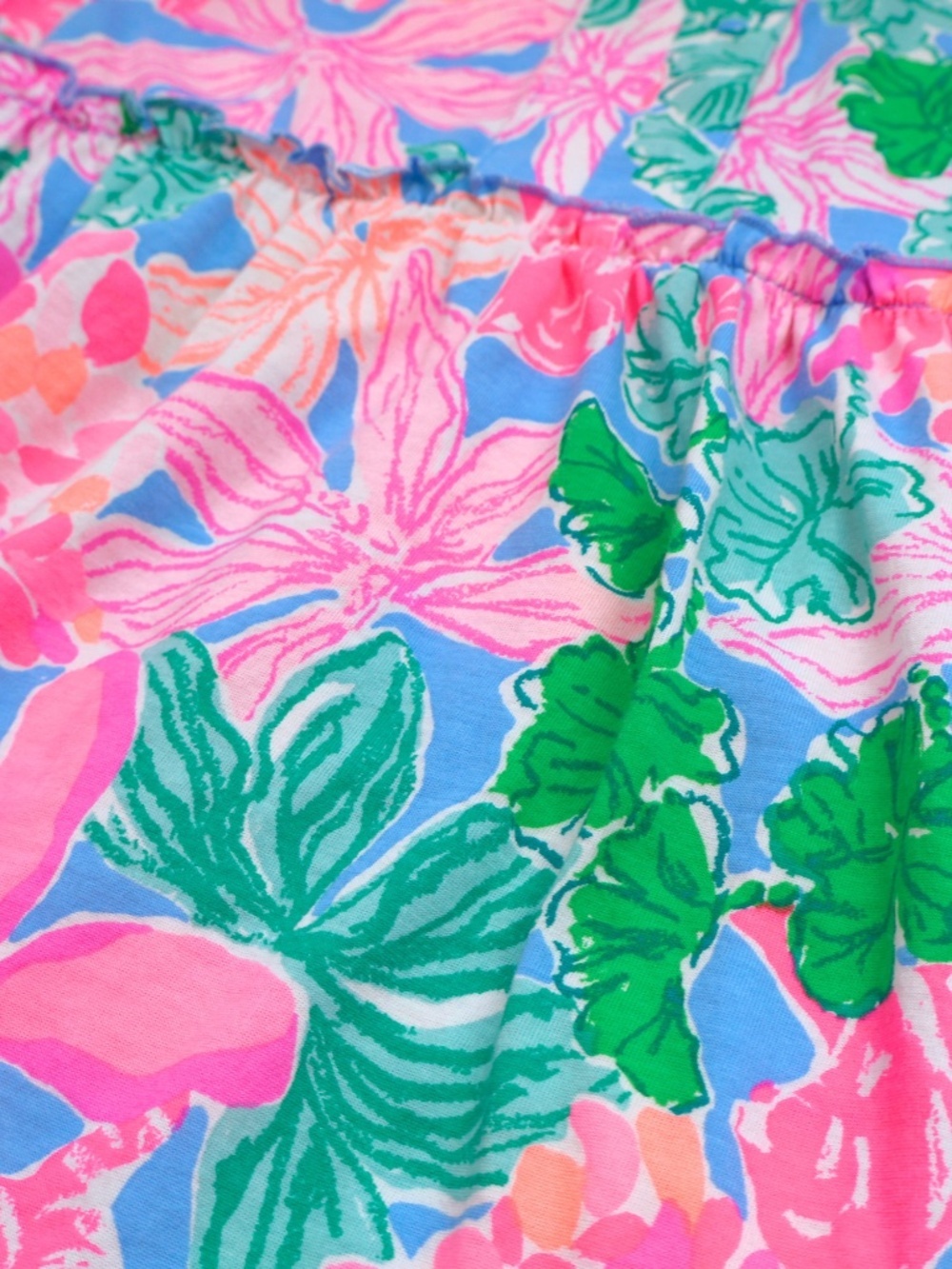 Lilly Pulitzer Floral Dress XXS Tropical Tiered Mini Resort Summer - Picture 5 of 8